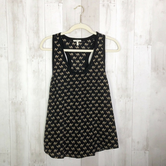 ❌SOLD❌ [Joie] Silk Camel Racerback Pocket Tank Top - Picture 3 of 8